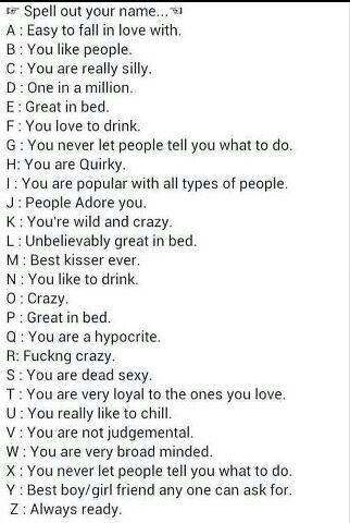 ♡♥ツ Funny Name Generator, Birthday Scenario, Spell Your Name, Good Kisser, Funny Names, Things To Do When Bored, Snapchat Funny, What Is Your Name, Types Of People