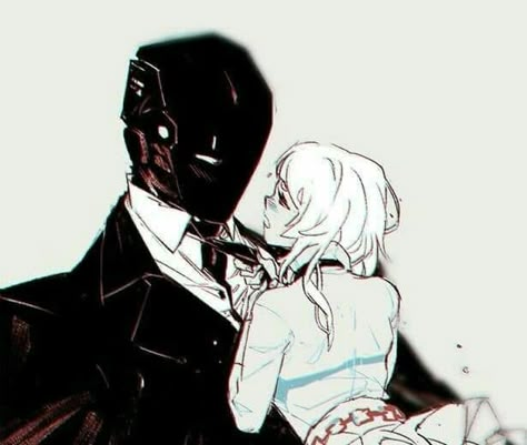 Monster X Human Ship, Faceless Oc, Masked Men, Romance Art, Masked Man, Romantic Art, Couple Drawings, Anime Couples Drawings, Creature Art