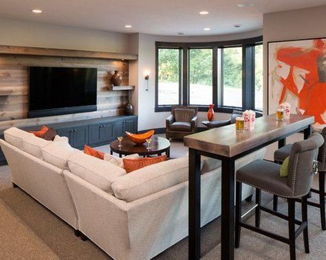 8 of the Coolest Basement Hangouts Basement Entertainment Center, Small Basement Remodel, Tiered Seating, Diy Basement, Small Basements, Basement Walls, Basement Design Ideas, Basement Bedrooms, Basement Decor