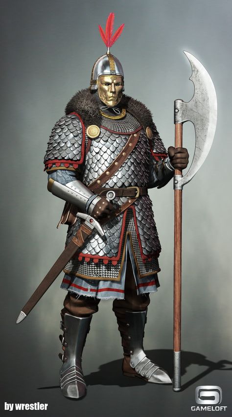 ArtStation - Russian knight render, Georgi Georgiev Historical Warriors, Armor Clothing, Ancient Warfare, 다크 판타지, Knight Art, Knight Armor, Medieval Armor, Fantasy Armor, Fantasy Concept Art