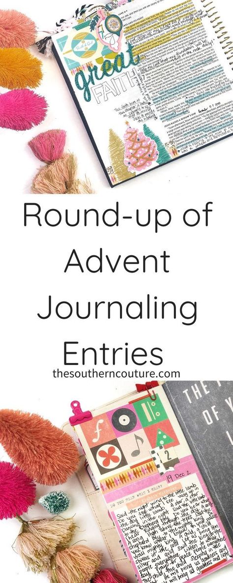 Round-up of Advent Journaling Entries - Southern Couture Journaling Entries, Illustrating Bible, Book Of Luke, Diy Craft Home Decor, Clever Inventions, Bible Journaling Inspiration, Craft Home Decor, Diy Crafts Home Decor, Diy Crafts Home