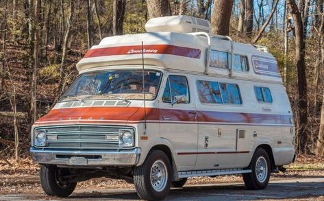 This 1977 Dodge Coachman Camper is a rare Model Tee Travel van that has been under the care of just two Iowa families since new, and the period-correct interior remains in astounding shape with loads of recent maintenance work completed. #Dodge Dodge Camper Van, Dodge Van For Sale, Dodge Grand Caravan Camper, Dodge Tradesman, Dodge Ram Van, 1988 Dodge Ram, 1970 Dodge Coronet, 4x4 Camper Van, Dodge Van 70s