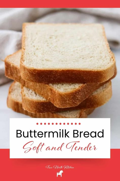 Soft and Tender Buttermilk Bread Bread Using Buttermilk, Homemade Buttermilk Bread, Bread Machine Buttermilk Bread, Buttermilk Sandwich Bread, Homemade Buttermilk Bread Recipes, Bread Recipes With Milk, Buttermilk Sourdough Bread, Things To Do With Buttermilk, Buttermilk Bread Machine Recipes