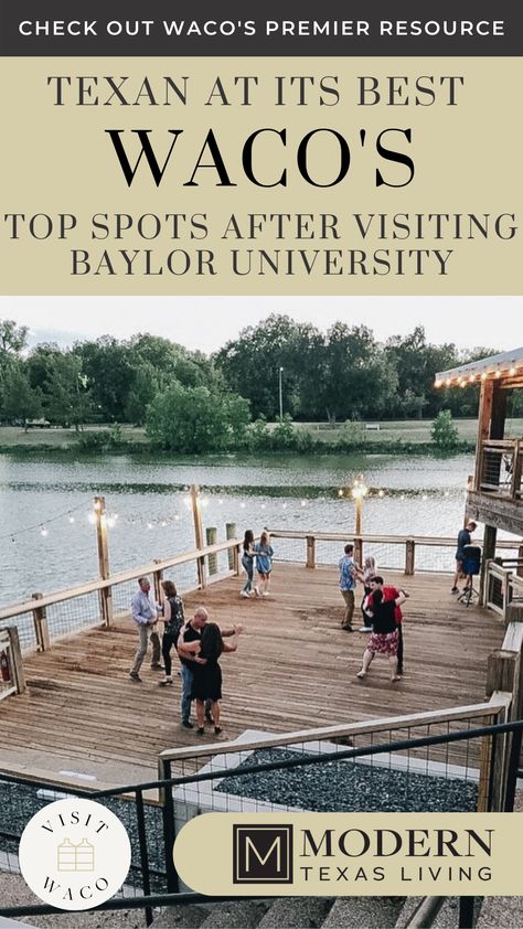 Headed to Baylor University to visit or drop off your new student? After you’ve spent the day yelling “Sic ‘em bears!” at McLane Stadium, here’s a list of family fun activities to do in Waco, Texas, after you visit Baylor University so you can see all of Waco’s gems! In case you’re new around here, WELCOME to Modern Texas Living Magazine! We’re glad to meet you! Baylor Dorm, Mclane Stadium, College Tour, Texas Trip, Texas Living, Texas Towns, New Student, College Ideas, Baylor University