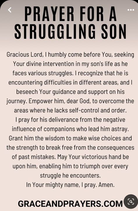 Father And Son Relationship, Prayers For Protection, Prayer For Our Children, Prayer For Son, Bible Verse For Moms, Prayer For My Son, Prayer For My Family, Prayer For My Children, Prayer For Guidance