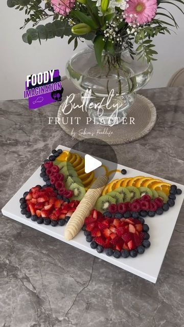 Butterfly Fruit, Butterfly Fruit Platter, Elephant Fruit Platter, Fairy Fruit Platter, Bee Fruit Platter, Fruit Pizza Recipe, Science Experiments For Preschoolers, Strawberry Blueberry, Fruit Pizza