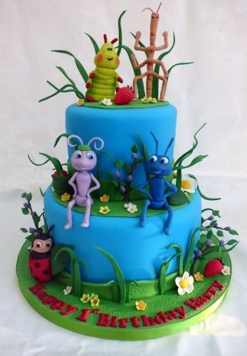 Bugs Life Party, 2023 Cakes, Bug Themed Party, Pixar Birthday, Bug Birthday Cakes, Susie Cakes, Birthday Party Decorations Ideas, Bug Cake, Pete Dragon