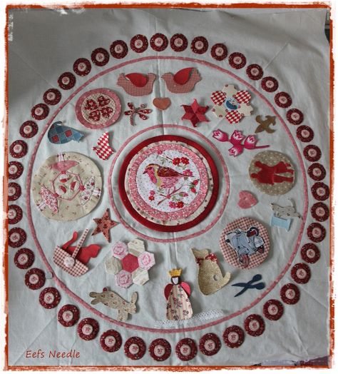 Eefs Needle: Mijn Kleine Levensverhaal in de Cirkel Bear Paw Quilt, Patchwork Inspiration, Susan Smith, Circle Quilts, Spring Quilts, Medallion Quilt, Little Life, Applique Quilting, Hand Applique