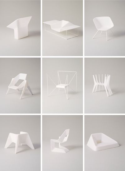 paper chairs Chair Installation, Bio Project, 3d Printed Furniture, Prototype Design, Product Portfolio, Chair Designs, Interior Design Presentation, Origami Paper Art, Digital Fabrication