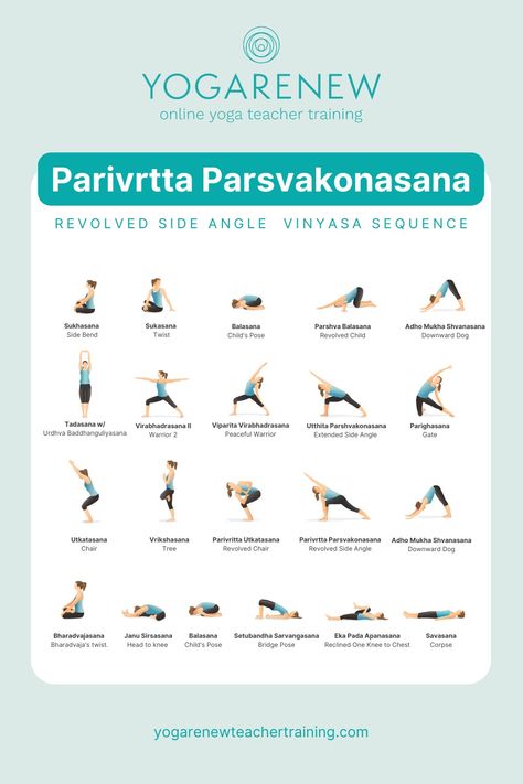 You searched for sequence | YogaRenew Yoga Class Sequence, Vinyasa Yoga Sequence, Side Angle Pose, Become A Yoga Instructor, Yoga Education, Side Angle, Post Yoga, Yoga Anatomy, Quiet Mind