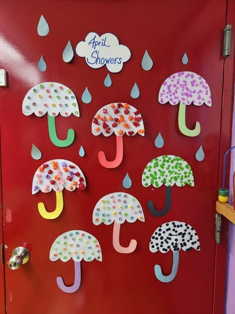 Umbrella Activity For Kids, November Crafts Preschool, Number Line Activity, English Advanced, Nursery Crafts, April Crafts, November Crafts, Construction Paper Crafts, K Crafts