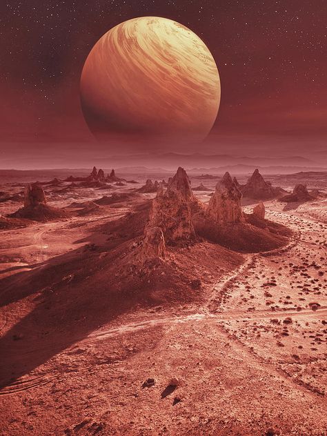 Mars Landscape, Looms Weaving, Mars Surface, Fantasy Ideas, Art Costume, Interior Decorating Styles, The Planets, Landscape Poster, Landscape Illustration