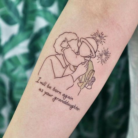 Family Tattoos Ideas, Grandfather Tattoo, Grandma Tattoo, Family Tattoo Ideas, Grandma Tattoos, Side Wrist Tattoos, Cute Hand Tattoos, Pretty Hurts, Family Tattoo