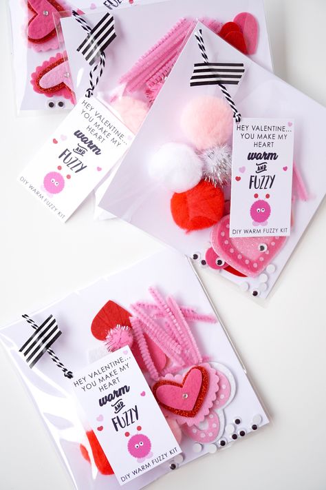 DIY Classroom Valentine Kit Ideas Kid’s Valentines Ideas, Fun Valentines For Kids Classroom, Valentine's Day Favors, Valentine Gift Packaging Ideas, Valentine’s Day Boxes Ideas, Valentine’s Day Classroom Gifts, Valentines Day Class Gifts, Valentines Day Crafts For Kids Classroom, Classroom Valentine Treats