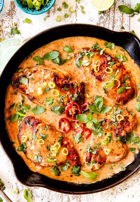 popular favorites Archives - Carlsbad Cravings Cast Iron Recipes Dinner, Cast Iron Skillet Recipes Dinner, Coconut Chicken Recipe, Thai Coconut Chicken, Honey Lime Chicken, Iron Skillet Recipes, Carlsbad Cravings, Authentic Chinese Recipes, Skillet Dishes