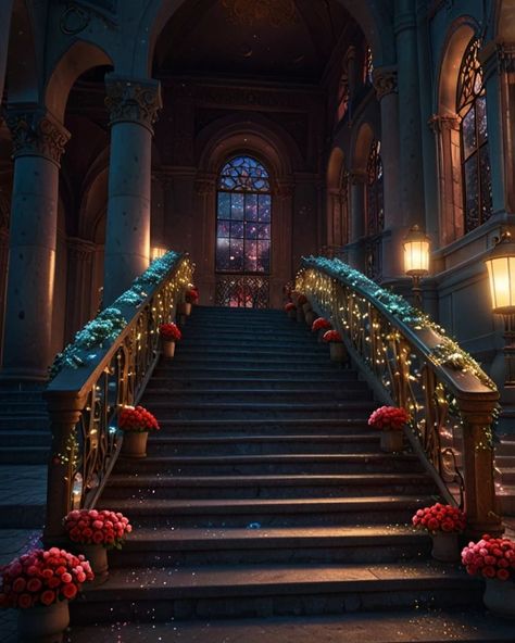 fantasy palace stairs #magical #fantasy #fairytale #magical #palace #beauty #beautiful #night Palace Stairs, Magical Palace, Fantasy Palace, Wedding Background Decoration, Beautiful Night, Background Decoration, Wedding Background, July 31, Palace