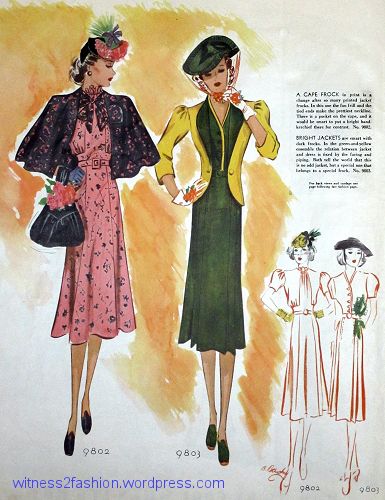 Mccall Patterns, 1930s Fashion Women, Mccalls Patterns Dress, Historical Patterns, 1930's Fashion, 1930s Style, Colour Combinations Fashion, 1930s Fashion, Fashion Wall Art