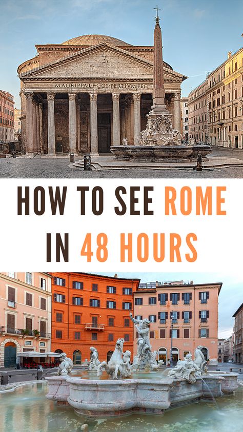 Rome In Two Days, 48 Hours In Rome, Walking Tour Rome, Two Days In Rome, Best Tours In Rome, Self Guided Walking Tour Rome, 2 Days In Rome Itinerary, Rome In 2 Days, Things To See In Rome