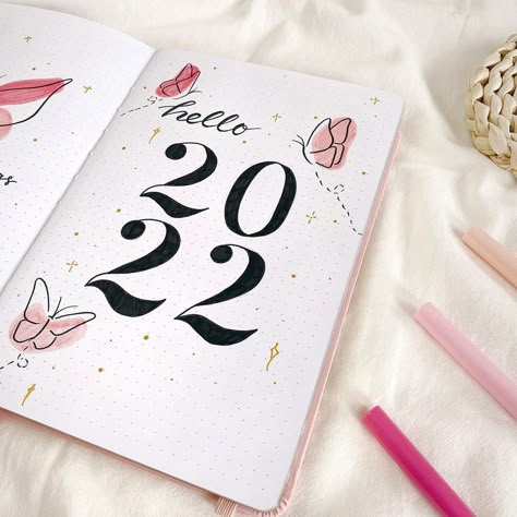 2025 Bullet Journal, 2025 Bullet Journal Cover Page, 2024 Bullet Journal Cover, New Year Bullet Journal, February Bullet Journal Cover, Hello 2023, Super Tips, Tombow Fudenosuke, Only Yesterday