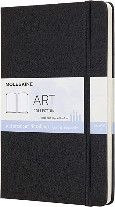 Moleskine 13 x 21 cm Large Art Collection Watercolour Notebook Sketchbook Album for Drawing with Hard Cover, Paper Suitable for Water, Colours and Watercolour Pencils, Black, 72 Pages : Moleskine: Amazon.co.uk: Stationery & Office Supplies Watercolour Notebook, Moleskine Planner, Water Paper, Moleskine Sketchbook, Moleskine Art, Watercolour Pencils, Watercolor Journal, Watercolor Sketching And Journaling, Water Colours