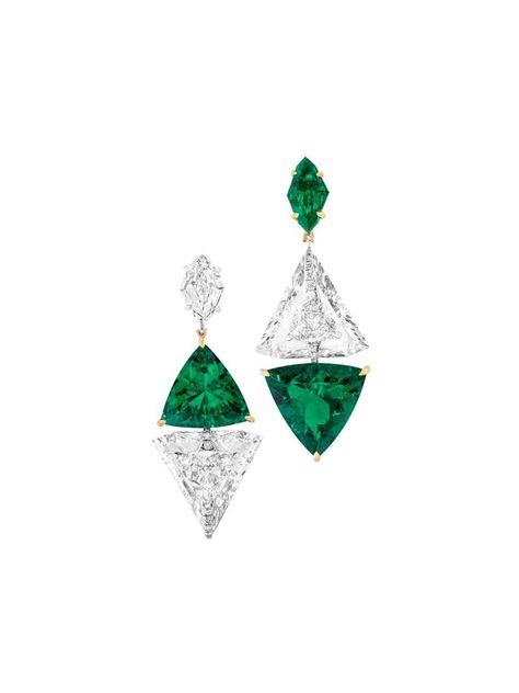 Boghossian, Hemmerle, Otto Jakob Among 91 Exhibitors At TEFAF New York 2023 Luxury Designer Green Earrings, Luxury Emerald Earrings With Exquisite Style, Green Designer Earrings, High-end, Luxury Pierced Emerald Earrings, Luxury Emerald Diamond Gemstone Earrings, Triangle Jewelry, Rare Diamond, Diamond Girl, Rich Girl Aesthetic