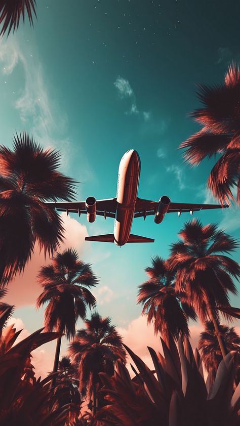 Free background desktop, hd wallpaper plane, palm trees, flight, sky, background hd for pc, mobile phone Background Desktop Hd, Plane Background, Airplane Quotes, Plane Wallpaper, 3d Emoji, Usa Wallpaper, Branding Concept, Mustang Wallpaper, Trill Art