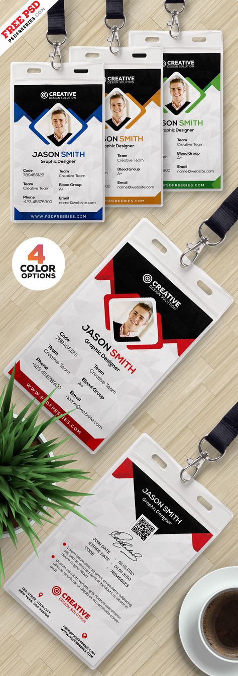 Office ID Cards Design Free PSD Office Identity Card Design, I D Card Design, Identity Card Design Creative, I Card Design, Id Cards Design, Id Card Design Creative, Creative Id Card Design, National Id Card, Id Card Design Template