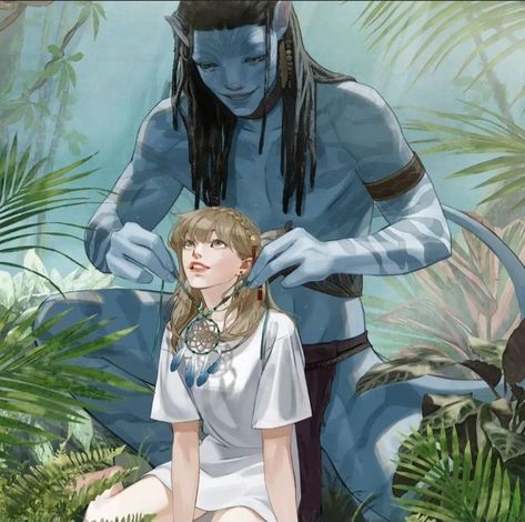 NOT MINE - @neteyam_sully_155 on insta || neteyam x human, navi x human, na'vi x human Blue Avatar, Avatar Images, Avatar Cartoon, Avatar Fan Art, Pandora Avatar, Avatar Movie, Avatar Characters, Zoe Saldana, Pinturas Disney