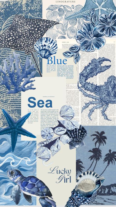 #blue #ocean #beach Sea Animals, Ocean Beach, Blue Ocean, Your Aesthetic, Connect With People, Creative Energy, Energy, Collage, Animals