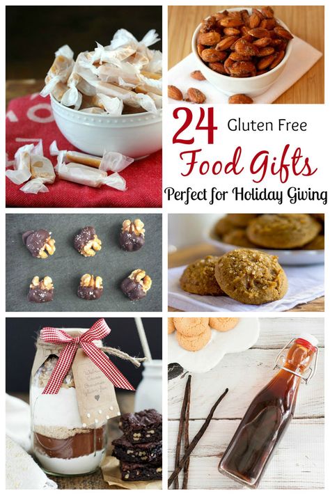 24 Recipes for Gluten Free Food Gifts Perfect for Holiday Giving - finish off your Christmas list and holiday shopping by making these treats! | cupcakesandkalechips.com Christmas Cooking Gifts, Gluten Free Gift Basket, Gluten Free Gifts, Gluten Free Food, Christmas Cookies Gift, Holiday Baking Recipes, Gluten Free Christmas, Christmas Food Gifts, Best Gluten Free Recipes