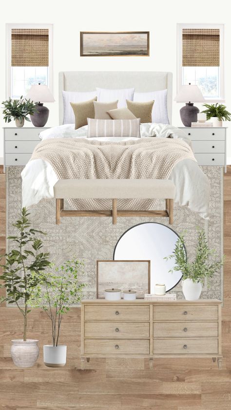 Neutral coastal bedroom