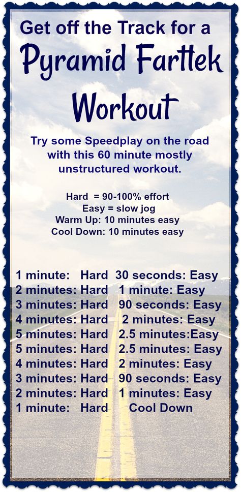 This Pyramid Fartlek Workout is a great way to take your speed workout off the track on onto the streets! #running #runningtips #workout #speedworkout Speed Training Running, Running Interval Workout Outdoor, Sprints Workout Outdoor, Xc Workouts, Cross Country Workout, Ultramarathon Training, Fartlek Workout, Fartlek Training, Track Workout Training