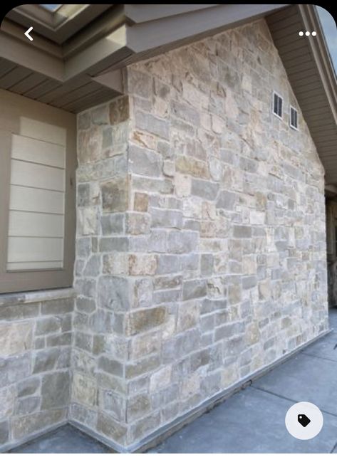 Stone On The Front Of House, Veneer Stone Exterior House Front Porches, Gray Rock House Exterior, Exterior Decorative Wall, Where To Put Stone On A House Exterior, Stone Wanescoat Exterior, Exterior Veneer Stone, Ranch Home Exteriors With Stone And Siding, Stone Accent On House Exterior