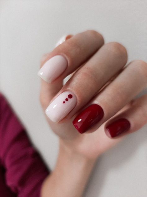 Short New Year’s Nails Red 2024 24 Ideas: Classy Designs & Trends Red Nails Short Square, Red Simple Nails, Red Shiny Nails, Red And Nude Nails, Short Red Nails Design, Spring Nails Red, Trendy Red Nails, Red Gel Nails, Business Nails