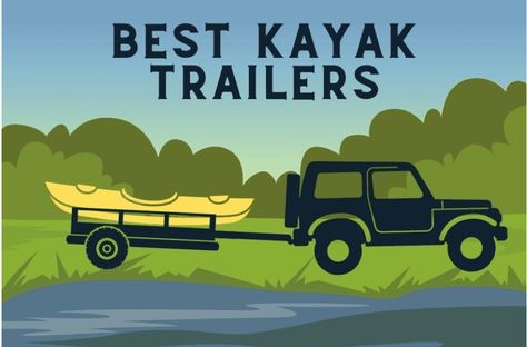 Kayak Transportation Ideas, Kayak Transport, Kayak Cart, Kayak Trailer, Seattle Sports, Kayak Camping, Small Trailer, Sea Kayaking, Boat Trailer