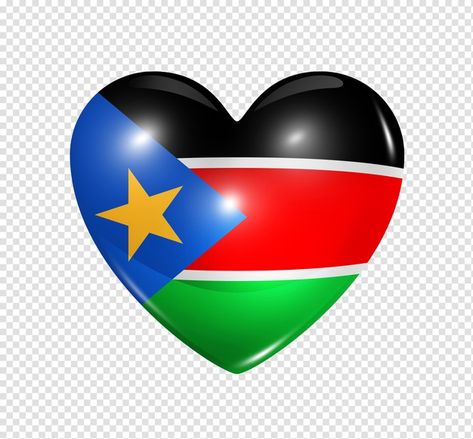 Love south sudan symbol 3d heart flag ic... | Premium Psd #Freepik #psd #heart #love #flag #shapes South Sudan Flag, Sudan Flag, Ribbon Flag, Map Marker, South Sudan, Small Flags, Top Luxury Cars, Map Background, Dr Congo