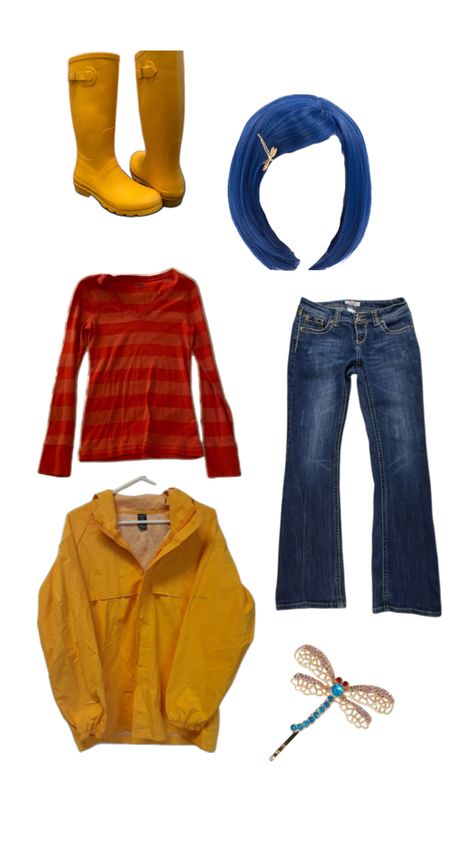 Halloween,costume,coraline,dress up,fall Coraline Outfit, Coraline Halloween Costume, Goth Halloween Costume, Coraline Costume, Character Halloween Costumes, Classy Halloween Costumes, Cheap Halloween Costumes, Trio Halloween Costumes, Halloween Coustumes