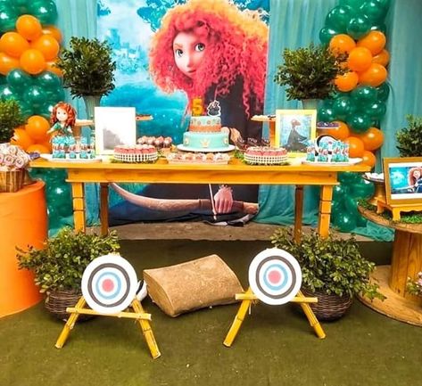 Brave Party Decorations, Brave Birthday Party, Brave Movie, Braves Party, Merida Disney, Merida Brave, Candy Table, Bridal Shower Party, Disney Wedding