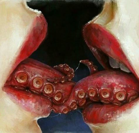 Tentacle Art, Motif Art Deco, Octopus Art, Creepy Art, Ap Art, Weird Art, Kraken, Cthulhu, Surreal Art