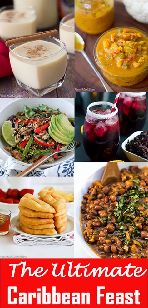 A huge roundup of Caribbean dishes,  breakfast, entrees, desserts, drinks, snacks. Perfect to be used during the Thanksgiving and Christmas seasons #Caribbeanfood #Thanksgiving #Christmas #HomeMadeZagat Breakfast Entrees, Food Jamaican, Caribbean Dishes, Caribbean Christmas, Caribbean Holiday, Desserts Drinks, Island Recipes, International Christmas, Jamaican Cuisine