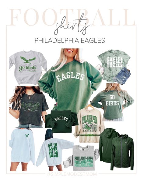 philadelphia eagles shirts for women Diy Eagles Football Shirt, Philadelphia Eagles Tailgate Outfit, Philadelphia Eagles Women Clothing, Eagles Sweatshirt Philadelphia, Philadelphia Eagles Shirt Ideas, Philly Eagles Game Outfit, Philadelphia Eagles Game Day Outfit, Eagles Outfit Philadelphia Women, Philadelphia Eagles Outfits For Women