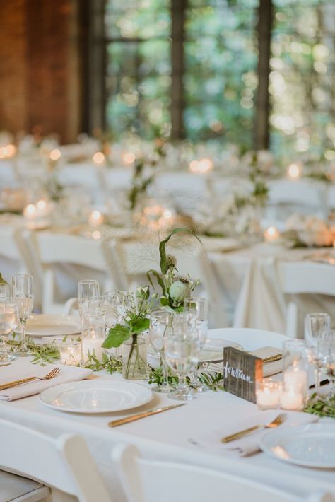 Simple Wedding Centerpieces Square Table, Winery Rehearsal Dinner Decorations, Bridal Portraits Display At Reception, Wedding Table Setting Knotted Napkin, Minimalist Wedding Reception Table, Relaxed Summer Wedding, Muted Autumn Color Palette Wedding, August Wedding Decor Ideas, Modern Beach Wedding Ceremony