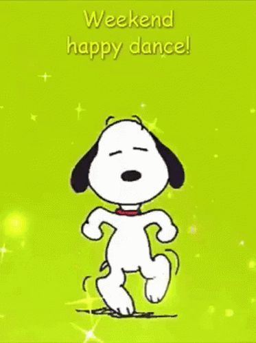 Gif Sticker Whatsapp, Happy Saturday Gif, Nanna Quotes, Saturday Gif, Happy Friday Gif, Good Morning Dog, Happy Friday Dance, Weekend Gif, Snoopy Gif