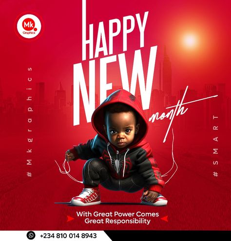 Happy New Month Design Template, Happy New Month Graphic Design Ideas, Happy New Month June Flyer Design, Happy New Month March, Happy New Month Flyer Design, New Month Flyer, Month Ideas, Comedy Pictures, Happy New Month