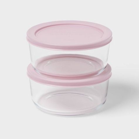 Cute Kitchen Supplies, Cute Kitchen Stuff, Clutter Room, Cute Organization, Pink Tupperware, Leftover Meals, Round Food, Minimize Clutter, Food At Home