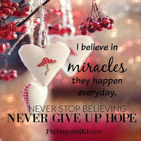 I Believe In Miracles They Happen Every Day Never Give Up Hope life quotes quotes positive quotes quote life quote life lessons quotes about life facebook quotes miracle quotes quotes with images quotes to share positive inspirational quotes quotes about life lessons Christmas Miracle Quotes, I Believe In Miracles, Hope Pictures, Miracle Quotes, Healing Hugs, Christmas Miracle, Miracle Morning, Believe In Miracles, Faith Over Fear