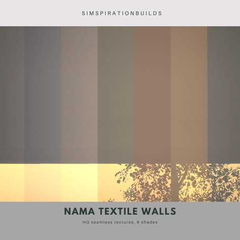 Nama Textile Walls | SimspirationBuilds on Patreon Walls Sims 4 Patreon, Sims 4 Wall Colors, Sims 4 Cc Wallpapers Patreon, Wall Paint Sims 4 Cc, Sims 4 Cc Wall Paint Patreon, Sims 4wallpaper Cc, Sims 4 Walpapers Cc, Sims 4 Cc Exterior Walls Patreon, Ts4 Cc Wall Paint