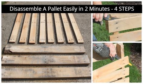 How to Disassemble A Pallet Easily Tutorial - Video Disassemble Pallet, How To Disassemble Pallets, Pallet Building, Bunny Pillow, Pallet Crates, Pallet Projects Furniture, Anna Marie, Into The Wood, Pallet Creations