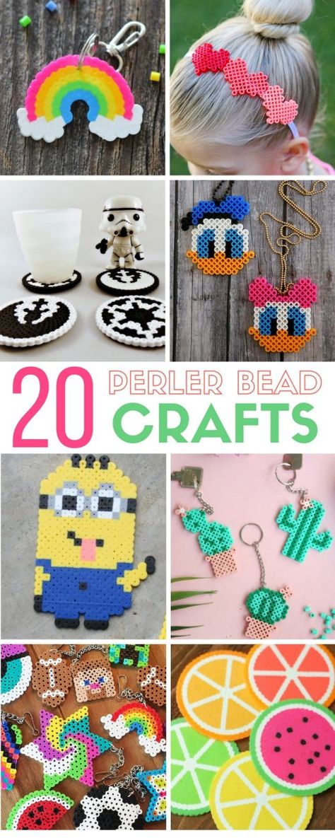 Perler Bead Crafts | Fun Free Patterns | kids crafts | melty beads | designs and patterns | easy DIY craft tutorial idea | coasters | keychains | Perler Bead Patterns Stitch, Perler Bead Keychain Ideas, Perler Bead Coasters Patterns, Perler Bead Crafts, Perler Bead Designs, Melty Bead Designs, Summer Boredom, Melty Bead Patterns, Bead Crafts Diy