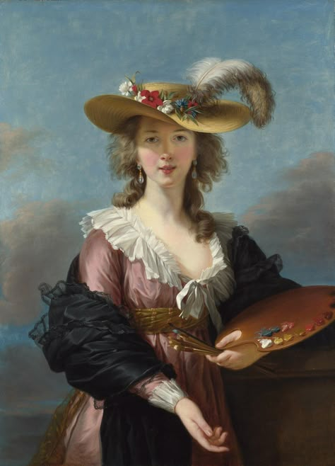 Élisabeth Louise Vigée Le Brun | Sartle - Rogue Art History Elisabeth Vigee Lebrun Paintings, Vigee Le Brun Paintings, Classic Portrait Painting, Identity Portrait, Eugene De Blaas, Historic Portraits, Historic Paintings, 18th Century Art, Artemisia Gentileschi